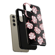 Load image into Gallery viewer, Black Floral Phone Case