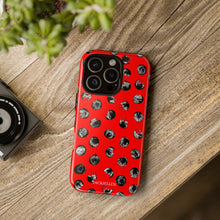 Load image into Gallery viewer, Black and Red Dot Phone Case