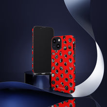 Load image into Gallery viewer, Black and Red Dot Phone Case