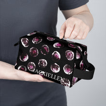 Load image into Gallery viewer, Black & Pink Dot Toiletry Bag
