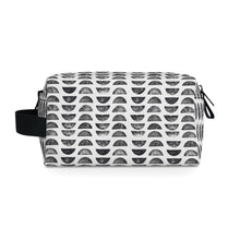 Load image into Gallery viewer, Black & White Block Print Toiletry Bag