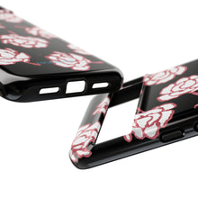Load image into Gallery viewer, Black Floral Phone Case
