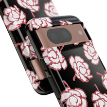 Load image into Gallery viewer, Black Floral Phone Case