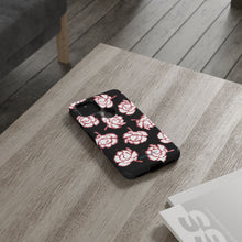 Load image into Gallery viewer, Black Floral Phone Case