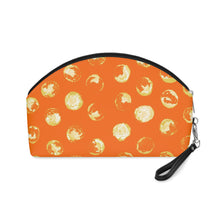 Load image into Gallery viewer, Orange & Yellow Dot Cosmetic Bag