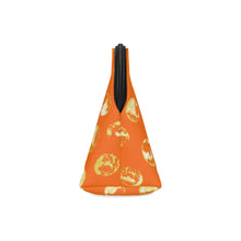 Load image into Gallery viewer, Orange & Yellow Dot Cosmetic Bag