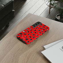 Load image into Gallery viewer, Black and Red Dot Phone Case