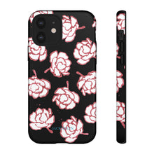 Load image into Gallery viewer, Black Floral Phone Case