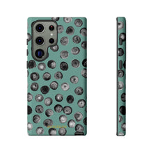 Load image into Gallery viewer, Black and Teal Dot Phone Case