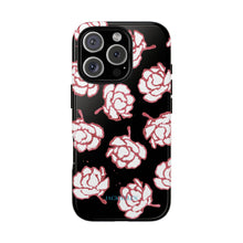 Load image into Gallery viewer, Black Floral Phone Case