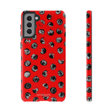 Load image into Gallery viewer, Black and Red Dot Phone Case