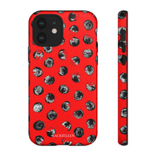 Load image into Gallery viewer, Black and Red Dot Phone Case
