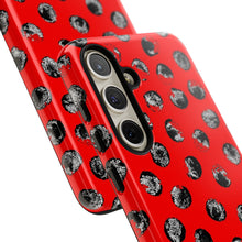 Load image into Gallery viewer, Black and Red Dot Phone Case