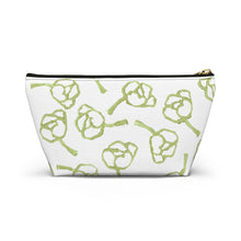 Load image into Gallery viewer, Green & White Accessory Pouch