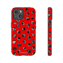 Load image into Gallery viewer, Black and Red Dot Phone Case