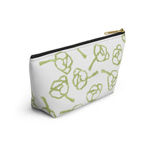 Load image into Gallery viewer, Green & White Accessory Pouch