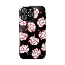 Load image into Gallery viewer, Black Floral Phone Case