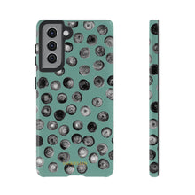 Load image into Gallery viewer, Black and Teal Dot Phone Case