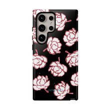 Load image into Gallery viewer, Black Floral Phone Case