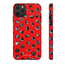Load image into Gallery viewer, Black and Red Dot Phone Case