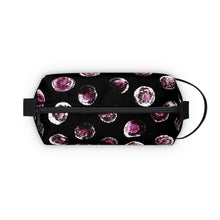 Load image into Gallery viewer, Black & Pink Dot Toiletry Bag