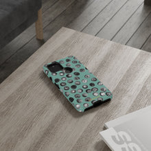 Load image into Gallery viewer, Black and Teal Dot Phone Case