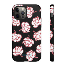 Load image into Gallery viewer, Black Floral Phone Case