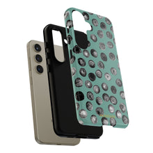 Load image into Gallery viewer, Black and Teal Dot Phone Case
