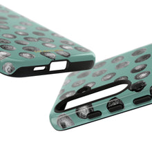Load image into Gallery viewer, Black and Teal Dot Phone Case