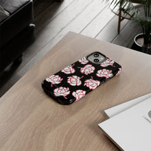 Load image into Gallery viewer, Black Floral Phone Case