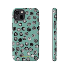 Load image into Gallery viewer, Black and Teal Dot Phone Case