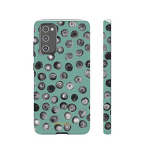 Load image into Gallery viewer, Black and Teal Dot Phone Case