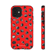 Load image into Gallery viewer, Black and Red Dot Phone Case