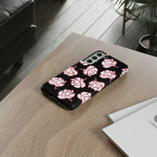 Load image into Gallery viewer, Black Floral Phone Case
