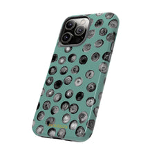 Load image into Gallery viewer, Black and Teal Dot Phone Case