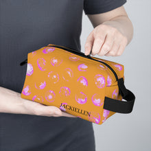 Load image into Gallery viewer, Yellow & Pink Dot Toiletry Bag