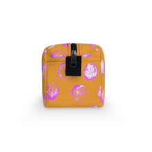 Load image into Gallery viewer, Yellow & Pink Dot Toiletry Bag