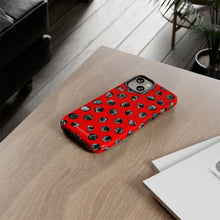 Load image into Gallery viewer, Black and Red Dot Phone Case