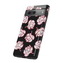 Load image into Gallery viewer, Black Floral Phone Case