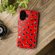 Load image into Gallery viewer, Black and Red Dot Phone Case