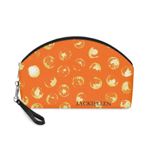Load image into Gallery viewer, Orange & Yellow Dot Cosmetic Bag