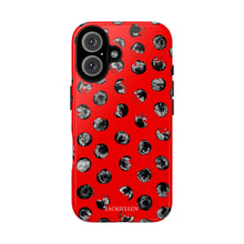 Load image into Gallery viewer, Black and Red Dot Phone Case
