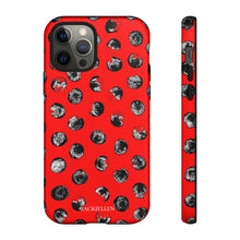 Load image into Gallery viewer, Black and Red Dot Phone Case