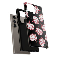 Load image into Gallery viewer, Black Floral Phone Case