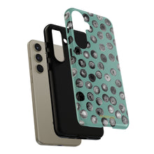 Load image into Gallery viewer, Black and Teal Dot Phone Case