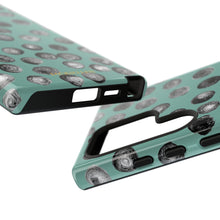 Load image into Gallery viewer, Black and Teal Dot Phone Case