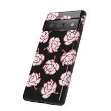 Load image into Gallery viewer, Black Floral Phone Case