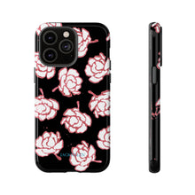 Load image into Gallery viewer, Black Floral Phone Case