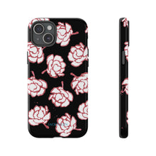 Load image into Gallery viewer, Black Floral Phone Case