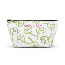 Load image into Gallery viewer, Green & White Accessory Pouch
